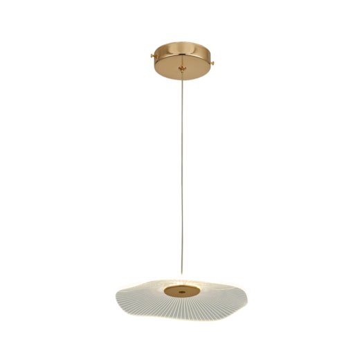 PENDENTE 21×21CM 5W 3000K BIVOLT METAL+ACRILICO DOURADO | SINDORA DCD02126 PENDENTE 21×21CM 5W 3000K BIVOLT METAL+ACRILICO DOURADO | SINDORA DCD02126