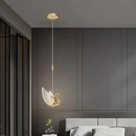 PENDENTE 22×17.5CM 6W 3000K BIVOLT METAL+ACRILICO DOURADO | SINDORA DCD00272 PENDENTE 22×17.5CM 6W 3000K BIVOLT METAL+ACRILICO DOURADO | SINDORA DCD00272