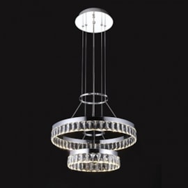 PENDENTE 30×50CM 35W 3000K 2060LM BIVOLT METAL+CRISTAL CROMADO | SINDORA DCD00303 PENDENTE 30×50CM 35W 3000K 2060LM BIVOLT METAL+CRISTAL CROMADO | SINDORA DCD00303