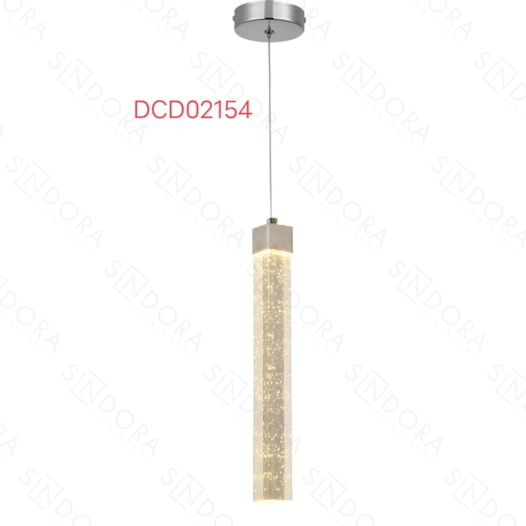 PENDENTE 35x35CM 5W 3000K 250LM BIVOLT METAL+CRISTAL CROMADO | SINDORA DCD02154 PENDENTE 35x35CM 5W 3000K 250LM BIVOLT METAL+CRISTAL CROMADO | SINDORA DCD02154