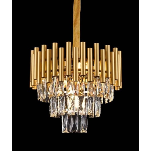 PENDENTE 38×28CM E14×5, METAL+CRISTAL DOURADO | SINDORA DCD00452 PENDENTE 38×28CM E14×5, METAL+CRISTAL DOURADO | SINDORA DCD00452