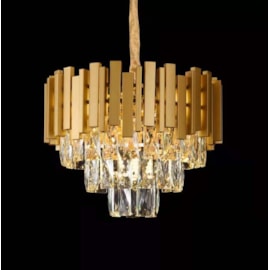 PENDENTE 38×28CM E14×5, METAL+CRISTAL DOURADO | SINDORA DCD00457 PENDENTE 38×28CM E14×5, METAL+CRISTAL DOURADO | SINDORA DCD00457