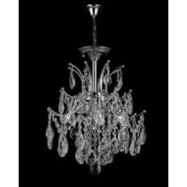 PENDENTE 40×45CM E14×4, METAL+CRISTAL CROMADO | SINDORA DCD00437 PENDENTE 40×45CM E14×4, METAL+CRISTAL CROMADO | SINDORA DCD00437