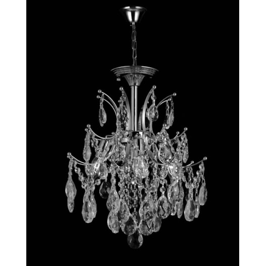 PENDENTE 40×45CM E14×4, METAL+CRISTAL CROMADO | SINDORA DCD00437 PENDENTE 40×45CM E14×4, METAL+CRISTAL CROMADO | SINDORA DCD00437