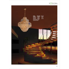 PENDENTE 40×50CM E14×5,CRISTAL+METAL DOURADO | SINDORA DCD00103 PENDENTE 40×50CM E14×5,CRISTAL+METAL DOURADO | SINDORA DCD00103