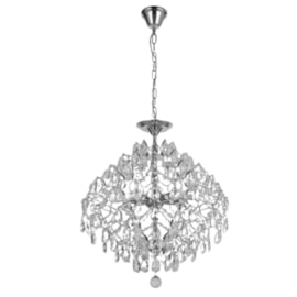 PENDENTE 40×55CM E14×4, METAL+CRISTAL CROMADO | SINDORA DCD00442 PENDENTE 40×55CM E14×4, METAL+CRISTAL CROMADO | SINDORA DCD00442
