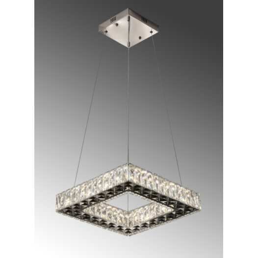 PENDENTE 44CM 54W 3000K 4000K 6000K CONTROLE, BIVOLT METAL+CRISTAL | SINDORA DCD00176 PENDENTE 44CM 54W 3000K 4000K 6000K CONTROLE, BIVOLT METAL+CRISTAL | SINDORA DCD00176