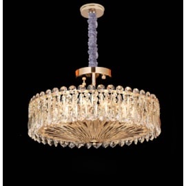 PENDENTE 50×22CM E14×9, METAL+CRISTAL DOURADO | SINDORA DCD00268 PENDENTE 50×22CM E14×9, METAL+CRISTAL DOURADO | SINDORA DCD00268