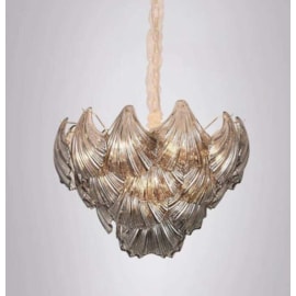 PENDENTE 50×41CM E14×5, METAL+CRISTAL DOURADO/FUME | SINDORA DCD00223 PENDENTE 50×41CM E14×5, METAL+CRISTAL DOURADO/FUME | SINDORA DCD00223