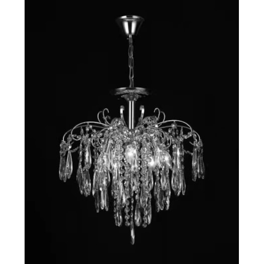 PENDENTE 50×50CM E14×5, METAL+CRISTAL CROMADO | SINDORA DCD00428 PENDENTE 50×50CM E14×5, METAL+CRISTAL CROMADO | SINDORA DCD00428