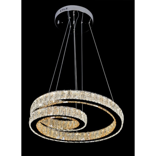 PENDENTE 50CM 72W 3000K 4000K 6000K 3400LM CONTROLE, BIVOLT METAL+CRISTAL CROMADO | SINDORA DCD00107 PENDENTE 50CM 72W 3000K 4000K 6000K 3400LM CONTROLE, BIVOLT METAL+CRISTAL CROMADO | SINDORA DCD00107