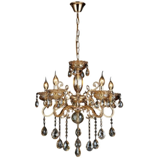 PENDENTE 50x50CM E14X5, METAL+CRISTAL DOURADO | SINDORA DCD00479-5 PENDENTE 50x50CM E14X5, METAL+CRISTAL DOURADO | SINDORA DCD00479-5