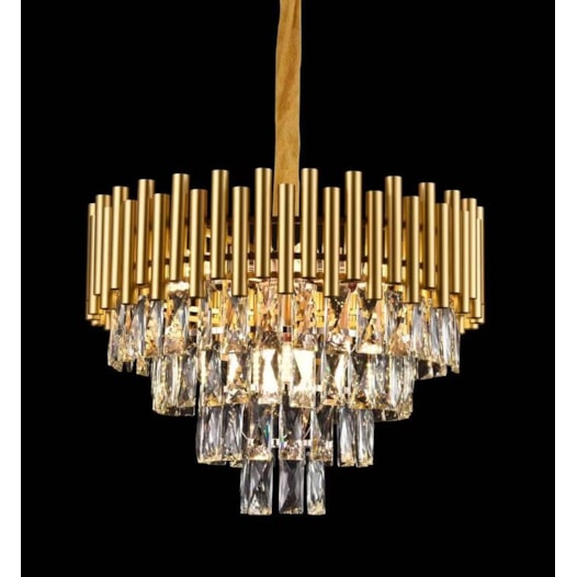 PENDENTE 52×33CM E14×9, METAL+CRISTAL DOURADO | SINDORA DCD00453 PENDENTE 52×33CM E14×9, METAL+CRISTAL DOURADO | SINDORA DCD00453