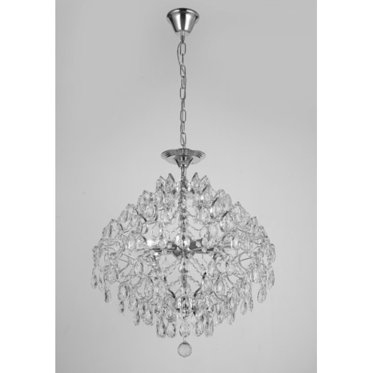 PENDENTE 55CM E14×8, METAL+CRISTAL CROMADO | SINDORA DCD00420 PENDENTE 55CM E14×8, METAL+CRISTAL CROMADO | SINDORA DCD00420