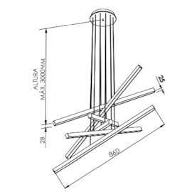 PENDENTE 6 FIT LED 48W 4000K BIVOLT | NEWLINE - 716LED4 PENDENTE 6 FIT LED 48W 4000K BIVOLT | NEWLINE - 716LED4