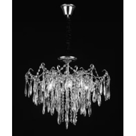 PENDENTE 60×50CM E14×6, METAL+CRISTAL CROMADO | SINDORA DCD00429 PENDENTE 60×50CM E14×6, METAL+CRISTAL CROMADO | SINDORA DCD00429