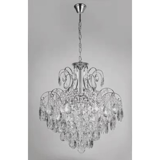 PENDENTE 60×68CM E14×6, METAL+CRISTAL CROMADO | SINDORA DCD00444 PENDENTE 60×68CM E14×6, METAL+CRISTAL CROMADO | SINDORA DCD00444