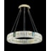 PENDENTE 60CM 30W 3000K BIVOLT INOX+CRISTAL CHAMPAGNE | SINDORA DCD00753