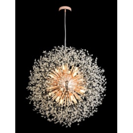 PENDENTE 60CM G9×12, METAL+CRISTAL ROSE | SINDORA DCD00762 PENDENTE 60CM G9×12, METAL+CRISTAL ROSE | SINDORA DCD00762