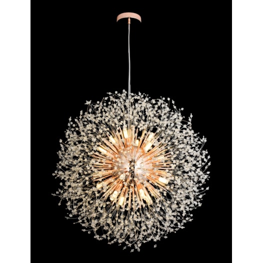 PENDENTE 60CM G9×12, METAL+CRISTAL ROSE | SINDORA DCD00762 PENDENTE 60CM G9×12, METAL+CRISTAL ROSE | SINDORA DCD00762