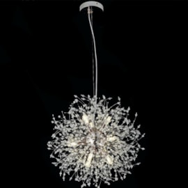 PENDENTE 60CM G9X12, METAL+CRISTAL CROMADO | SINDORA DCD00777 PENDENTE 60CM G9X12, METAL+CRISTAL CROMADO | SINDORA DCD00777