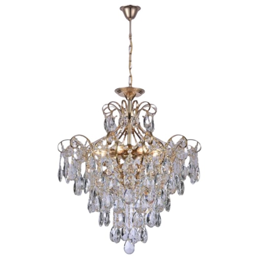 PENDENTE 60x60CM 60W E14X8, METAL+CRISTAL DOURADO | SINDORA DCD00475 PENDENTE 60x60CM 60W E14X8, METAL+CRISTAL DOURADO | SINDORA DCD00475