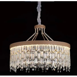 PENDENTE 60x60CM G9X12, METAL+CRISTAL DOURADO | SINDORA DCD00282 PENDENTE 60x60CM G9X12, METAL+CRISTAL DOURADO | SINDORA DCD00282