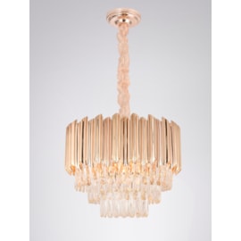 PENDENTE 62×40CM E14×15, METAL+CRISTAL DOURADO | SINDORA DCD00226 PENDENTE 62×40CM E14×15, METAL+CRISTAL DOURADO | SINDORA DCD00226