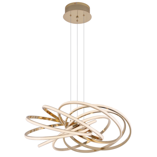 PENDENTE 66CM DOURADO ALUMINIO E SILICONE LED  3500K 69W BIVOLT | SINDORA DCD01236 PENDENTE 66CM DOURADO ALUMINIO E SILICONE LED  3500K 69W BIVOLT | SINDORA DCD01236