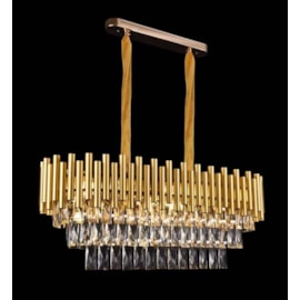 PENDENTE 76×26×28CM E14×8, METAL+CRISTAL DOURADO | SINDORA DCD00455 PENDENTE 76×26×28CM E14×8, METAL+CRISTAL DOURADO | SINDORA DCD00455