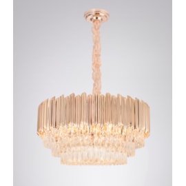 PENDENTE 78×40CM E14×21, METAL+CRISTAL DOURADO | SINDORA DCD00225 PENDENTE 78×40CM E14×21, METAL+CRISTAL DOURADO | SINDORA DCD00225