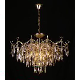 PENDENTE 78×52CM E14×9, METAL+CRISTAL DOURADO/AMBAR | SINDORA DCD00424 PENDENTE 78×52CM E14×9, METAL+CRISTAL DOURADO/AMBAR | SINDORA DCD00424