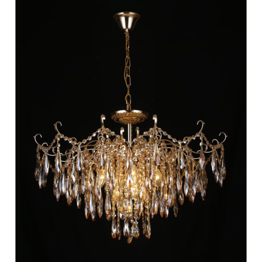 PENDENTE 78×52CM E14×9, METAL+CRISTAL DOURADO/AMBAR | SINDORA DCD00424 PENDENTE 78×52CM E14×9, METAL+CRISTAL DOURADO/AMBAR | SINDORA DCD00424