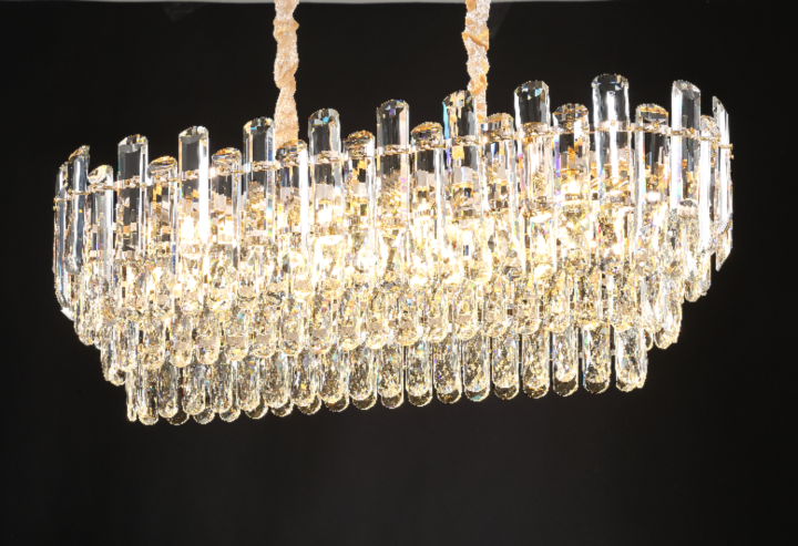 【希少サイズ30-31cm】NORDICA CRUISE60 NFS 349mm PENDENTE 80×30×31CM E14×8, METAL+CRISTAL DOURADO | SINDORA