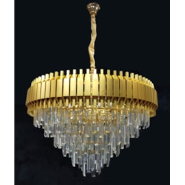 PENDENTE 80×50CM E14x15, METAL+CRISTAL DOURADO | SINDORA DCD00449 PENDENTE 80×50CM E14x15, METAL+CRISTAL DOURADO | SINDORA DCD00449