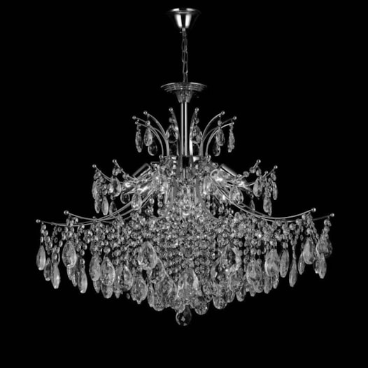 PENDENTE 80×65CM E14×9, METAL+CRISTAL CROMADO | SINDORA DCD00440 PENDENTE 80×65CM E14×9, METAL+CRISTAL CROMADO | SINDORA DCD00440