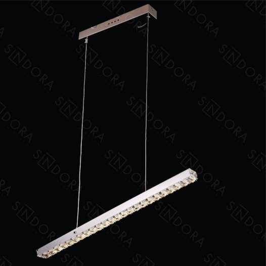 PENDENTE 80CM 23W 3000K 2300LM BIVOLT INOX+CRISTAL CROMADO | SINDORA DCD02812 PENDENTE 80CM 23W 3000K 2300LM BIVOLT INOX+CRISTAL CROMADO | SINDORA DCD02812