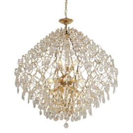 PENDENTE 80CM E14×21, METAL+CRISTAL DOURADO | SINDORA DCD00415 PENDENTE 80CM E14×21, METAL+CRISTAL DOURADO | SINDORA DCD00415