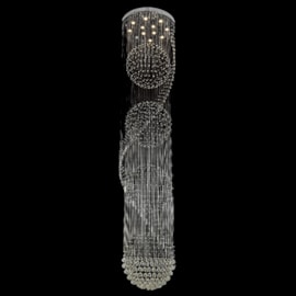 PENDENTE 80x350CM GU10 5Wx12, 3000K 6000LM METAL+CRISTAL CROMADO | SINDORA DCD00785 PENDENTE 80x350CM GU10 5Wx12, 3000K 6000LM METAL+CRISTAL CROMADO | SINDORA DCD00785