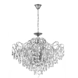 PENDENTE 80x80CM 60W E14X12, METAL+CRISTAL CROMADO | SINDORA DCD00470 PENDENTE 80x80CM 60W E14X12, METAL+CRISTAL CROMADO | SINDORA DCD00470