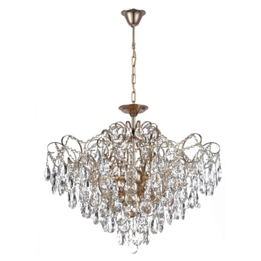 PENDENTE 80x80CM 60W E14X12, METAL+CRISTAL DOURADO | SINDORA DCD00476 PENDENTE 80x80CM 60W E14X12, METAL+CRISTAL DOURADO | SINDORA DCD00476