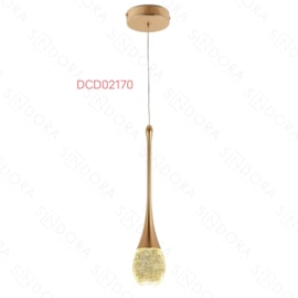 PENDENTE 8x36CM 5W 3000K 250LM BIVOLT METAL+CRISTAL DOURADO | SINDORA DCD02170 PENDENTE 8x36CM 5W 3000K 250LM BIVOLT METAL+CRISTAL DOURADO | SINDORA DCD02170