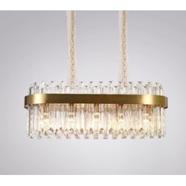 PENDENTE 90×30×33CM E14×15, INOX+CRISTAL BRONZE, CORRENTE: 50cm (VENDA ADICIONAL) | SINDORA DCD00218 PENDENTE 90×30×33CM E14×15, INOX+CRISTAL BRONZE, CORRENTE: 50cm (VENDA ADICIONAL) | SINDORA DCD00218