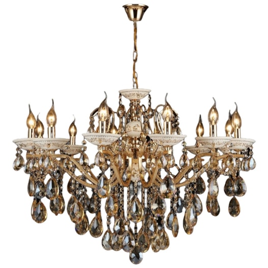 PENDENTE 90x75CM 60W E14X12, METAL+CRISTAL DOURADO | SINDORA DCD00478-12 PENDENTE 90x75CM 60W E14X12, METAL+CRISTAL DOURADO | SINDORA DCD00478-12