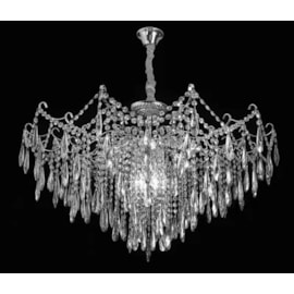 PENDENTE 95×60CM E14×12, METAL+CRISTAL CROMADO | SINDORA DCD00431 PENDENTE 95×60CM E14×12, METAL+CRISTAL CROMADO | SINDORA DCD00431