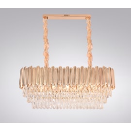 PENDENTE 96×33×40CM E14×12, METAL+CRISTAL DOURADO | SINDORA DCD00227 PENDENTE 96×33×40CM E14×12, METAL+CRISTAL DOURADO | SINDORA DCD00227