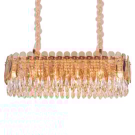 PENDENTE 97x37x280CM E14×12, METAL+CRISTAL DOURADO | SINDORA DCD00222 PENDENTE 97x37x280CM E14×12, METAL+CRISTAL DOURADO | SINDORA DCD00222
