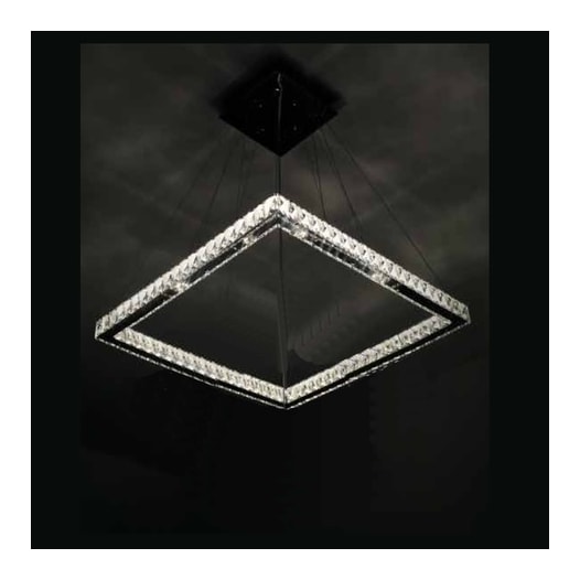 PENDENTE ALIANÇA QUADRADO - 100CM 58W CRISTAL TRANSLÚCIDO | DNA LUSTRES - ALQU-100-1 PENDENTE ALIANÇA QUADRADO - 100CM 58W CRISTAL TRANSLÚCIDO | DNA LUSTRES - ALQU-100-1