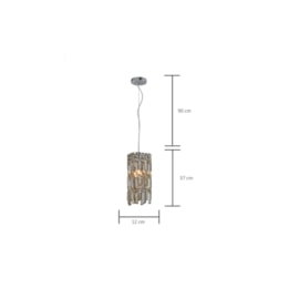 PENDENTE AMSTERDÃ METAL E CRISTAL CHAMPANHE 1XG9 | HEVVY 0653 SL-5647/H1 CHP PENDENTE AMSTERDÃ METAL E CRISTAL CHAMPANHE 1XG9 | HEVVY 0653 SL-5647/H1 CHP