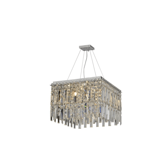 PENDENTE AMSTERDÃ METAL E CRISTAL PRATA 6XG9 | HEVVY 0647 SL-5647/H6 TR PENDENTE AMSTERDÃ METAL E CRISTAL PRATA 6XG9 | HEVVY 0647 SL-5647/H6 TR